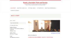 Desktop Screenshot of estadoysociedad.org